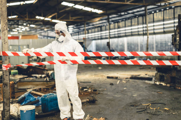 Professional Hoarding Cleanup technician working in Harrisburg, NC